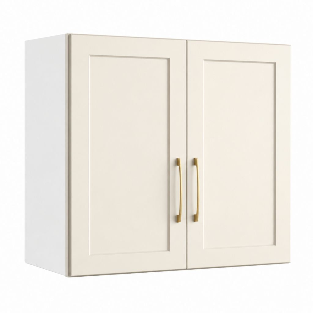 Pensile da cucina a 2 ante beige in MDF 80 x 32 x 70 cm