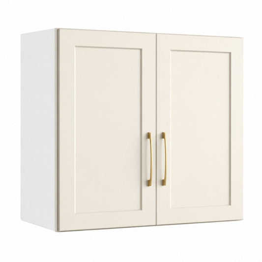 Pensile da cucina a 2 ante beige in MDF 80 x 32 x 70 cm